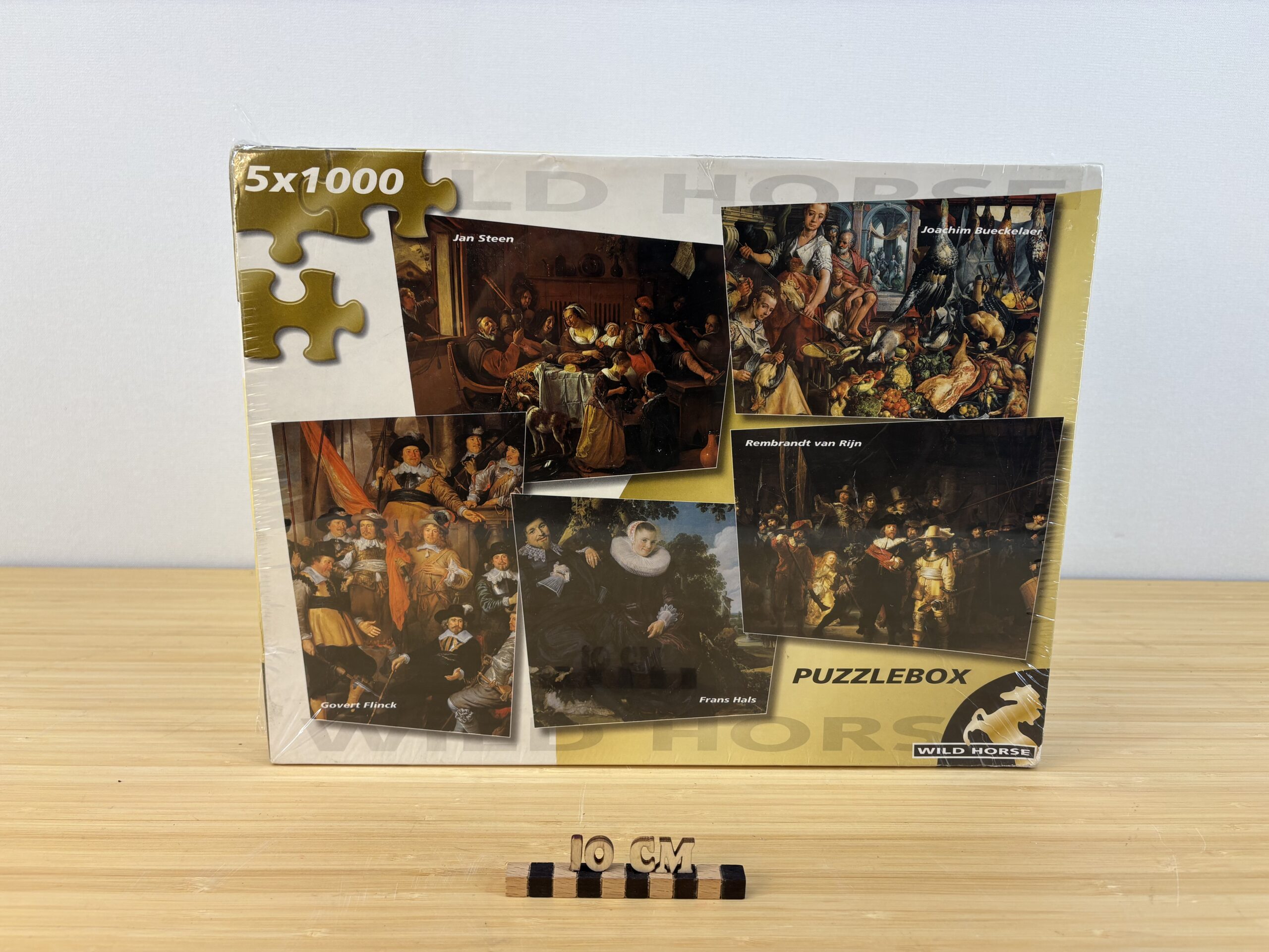 puzzeldoos met 5 verschillende puzzels